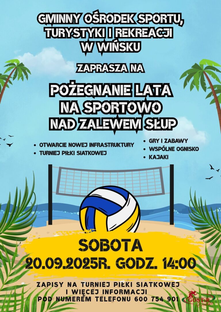 POŻEGNANIE LATA NA SPORTOWO NAD ZALEWEM SŁUP!