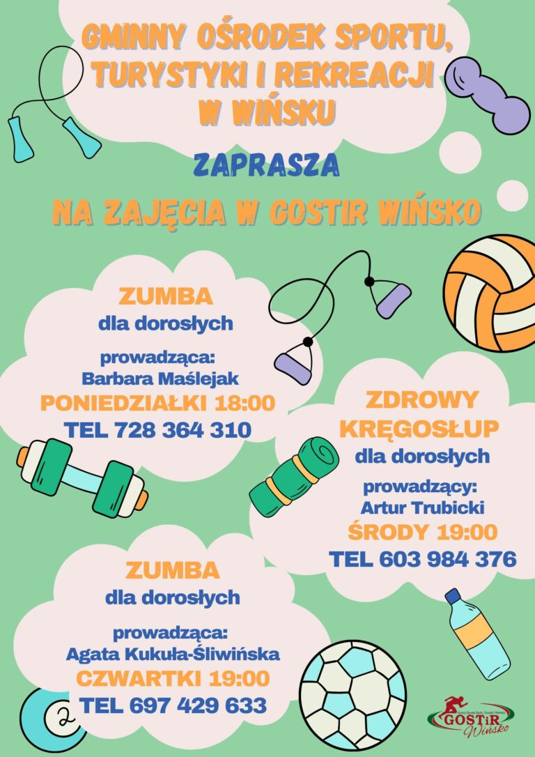 ZAJĘCIA W GOSTIR WIŃSKO!